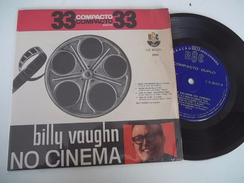 Vinil Compacto Ep - Billy Vaughn No Cinema - Blues E Jazz