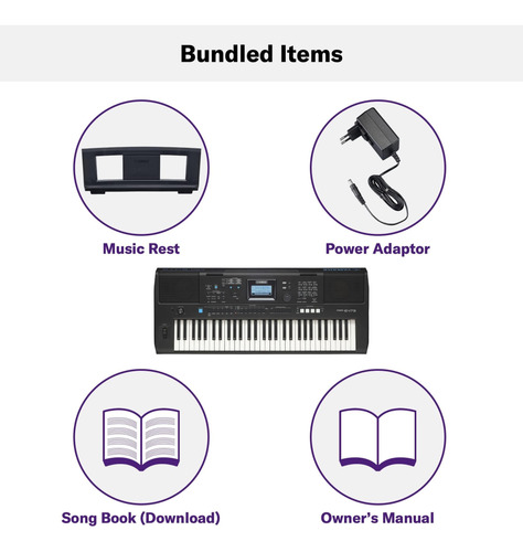 Yamaha, 61-key Touch-sensitive Advanced Portable Keyboard