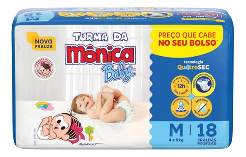 Fralda Turma Da Mônica Baby Jumbinho