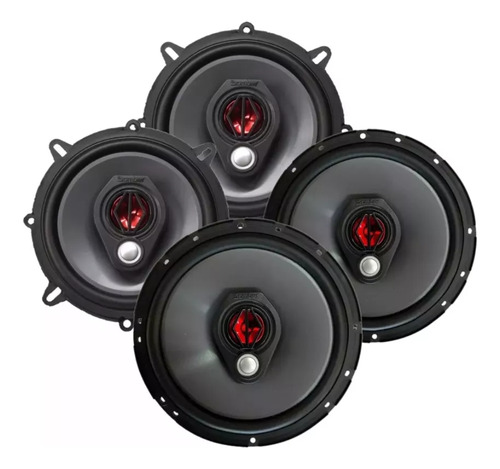 Kit 4 Alto Falantes Vw Santana Bomber 6 Polegadas 200w Rms