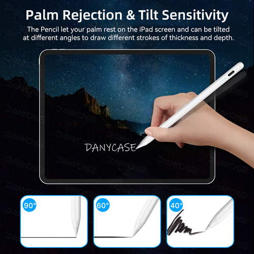 Lápiz Capacitivo Para iPad Palm Rejection Apple Pencil Para