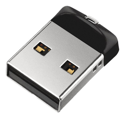 Imagen 3 de 4 de Pendrive Sandisk Cruzer Fit 64gb 2.0 Usb Flash Negro