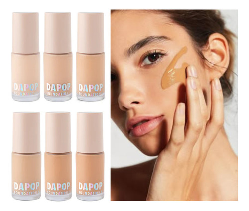 Nueva Base LĂquida Dapop Foundation 1- 6 Tonos- 30 Ml Mate 5