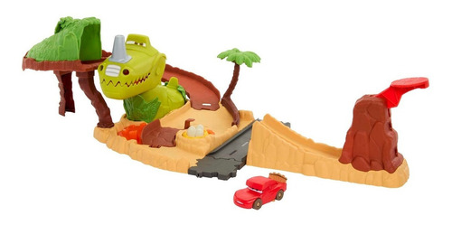 Disney Pixar Cars Set De Juego Parque De Dinosaurios Color Multicolor