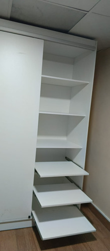 Closet Para Dormitorio De 2 Metros En Melamina Blanca