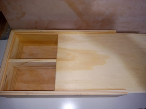 Caja De Madera Estuche Para 2 Botellas De Vino