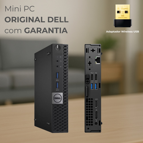 Desktop Mini Dell Core I5 6° Geração 8gb Ddr4 240gb Ssd W10!