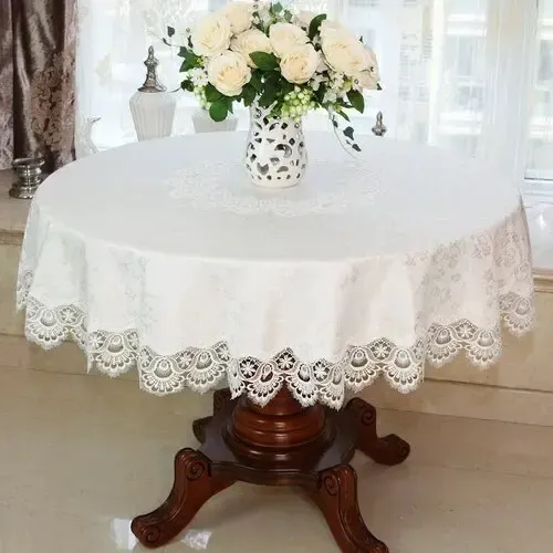 Mantel De Encaje Para Mesa De Comedor, Mantel Con