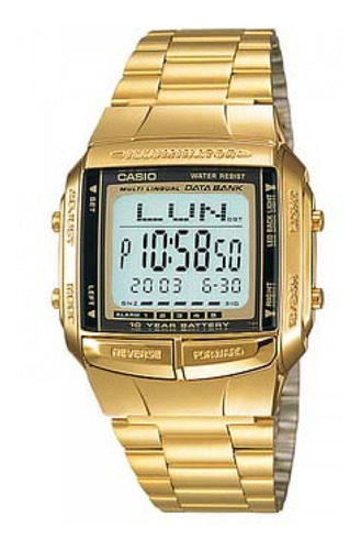 Reloj Casio Para Mujer Db-360g-9a Color Dorado Con Cristal