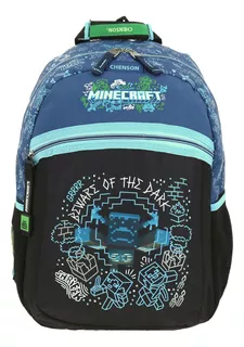 Mochila Chenson Para Niño Minecraft Escolar Wunder Mc66444-3