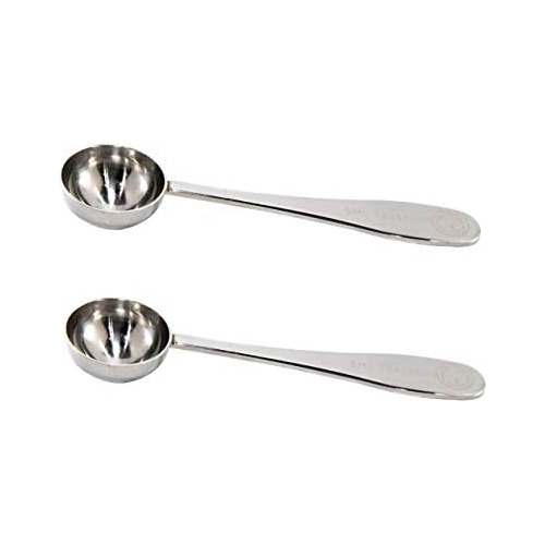 5 Ml Teaspoon Scoops, Polished Stainless Steel 2 Pack