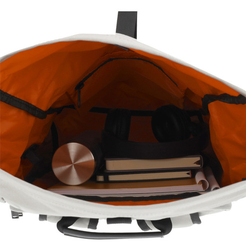 Mochila Ejecutiva Airpack Portalaptop Adventure Bound Color Gris Diseño De La Tela Lisa