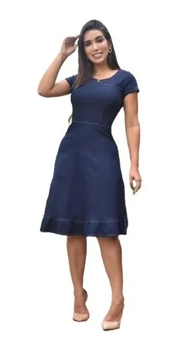 Vestido jeans evangelico mercado livre 2025
