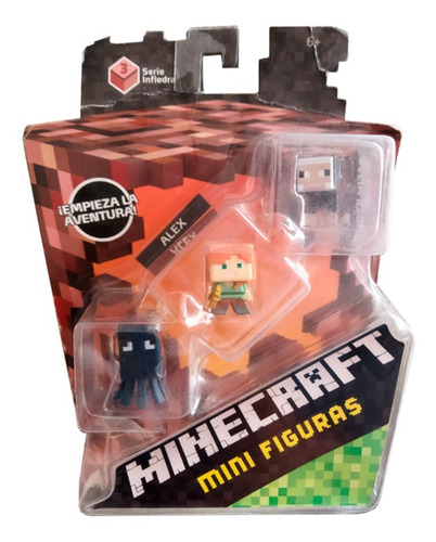 Minecraft 3 Mini Figuras Modelo 2