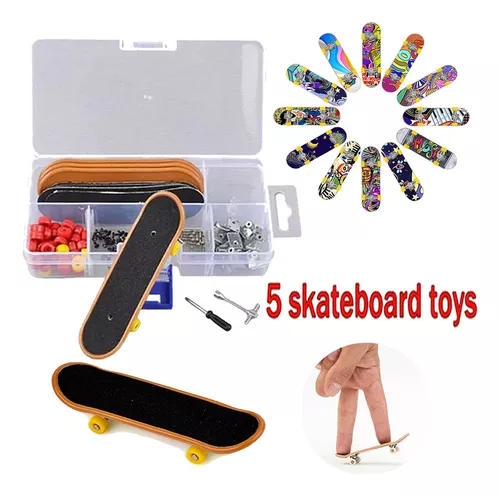 Mini skate de dedo – Fingerboards para crianças  Dedos profissionais com  acessórios, presente para crianças : : Esporte