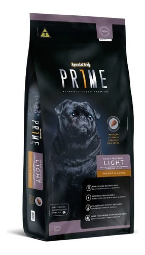Special Dog Premium Prime Light Cão Adulto Raça Peq. 3 Kg.
