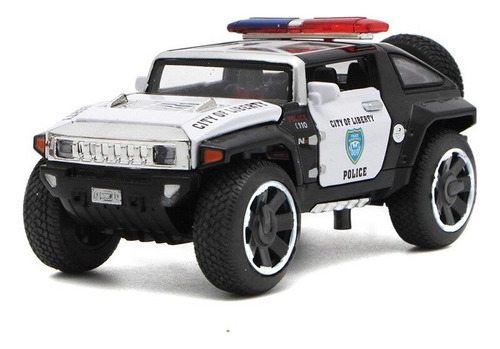 Hummer Hx Police Concept Modelo De Coche Aleación Back Force