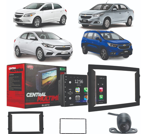Kit Multmidia Automotiva Onix Prisma Cobalt 2012 2013 2014