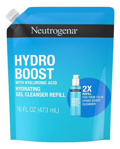 Recambio de gel limpiador facial Neutrogena Hydro Boost 473 ml