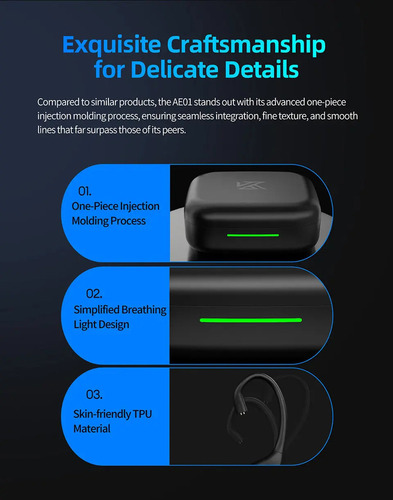 Módulo Bluetooth Kz Ae01 Con Gancho Para Orejas Qdc/s/c