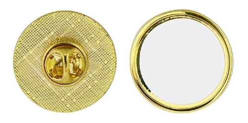 Pin Dorado Circular De 2.5 Cm Sublimarts