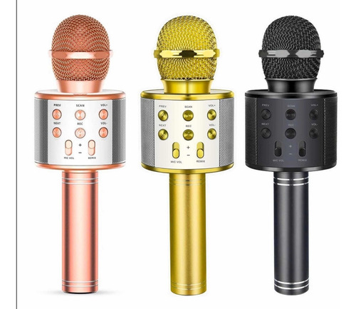 Micrófono Con Bocina Para Karaoke Con Cambios De Voz