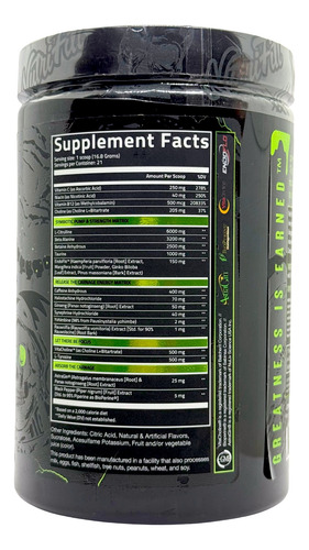 Preentreno Carnage 21 Servicios Alien Pop Nutrifitt