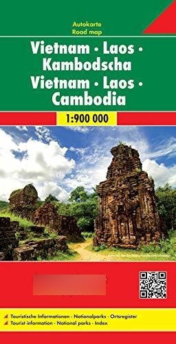 Vietnam, Laos Y Camboya Mapa De Carreteras. Escala 1:900.000