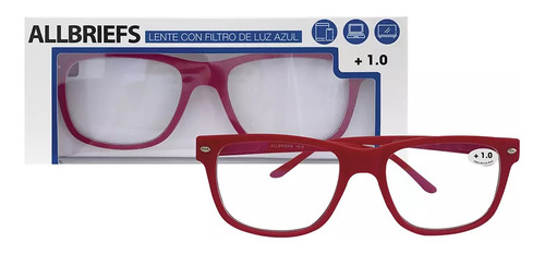 Allbriefs Lente Óptico Ya1902001 Red #1.0 1und