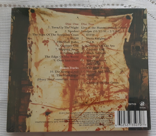 Cd Black Sabbath Mob Rules Lacrado Ozzy Rainbow Dio Osbourne