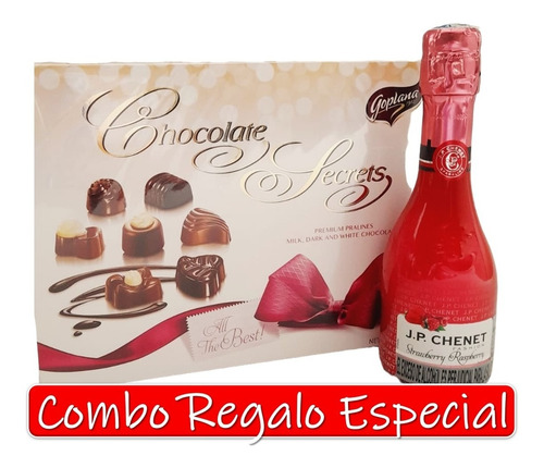 Combo Regalo  Vino Jp Chenet - Chocolates Secrets 114 Gr