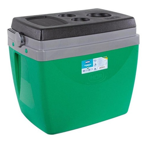 Caixa Térmica Mor 34 Litros Ref.25108242 - Verde Cor Verde com cinza Voltagem da bateria N.A