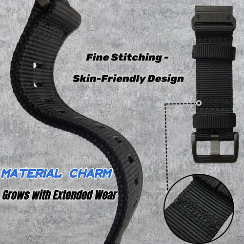 Correa De Reloj Ekingeek Ajustable De Nailon Para Garmin Fen