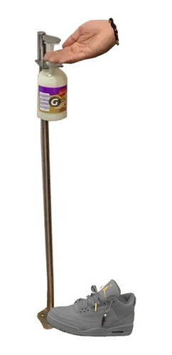 Imagen 5 de 6 de Dispensador Jabón Liquido- Antibacterial Con Pedal En Acero