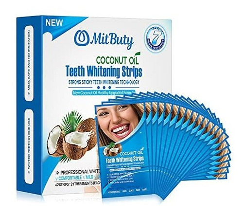 Mitbuty Tiras Blanqueadoras De Dientes Con Aceite De Coco Na