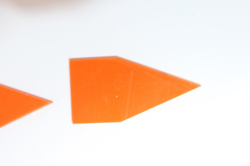 10 Punteros Criminalística 4x8cm Naranja Y Amarillo