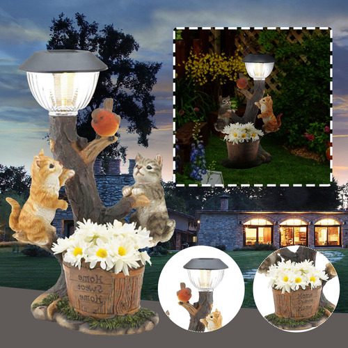 Lámpara Solar De Bienvenida N Solar Garden Con Diseño De Con