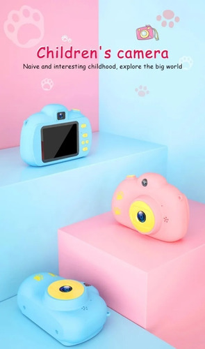 Cámara Digital Para Niños Y Niñas Foto-video +microsd 8 Gb