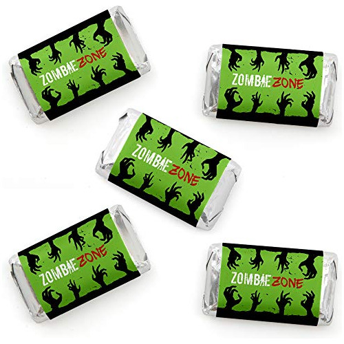 Barras De Chocolate - Zombie Zone - Mini Candy Bar Wrapper S