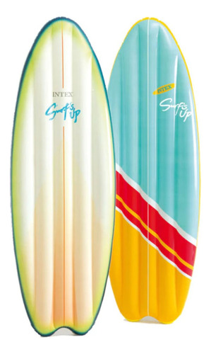 Colchoneta Inflable Intex Tabla De Surf 178 X 60 Cm Colores 