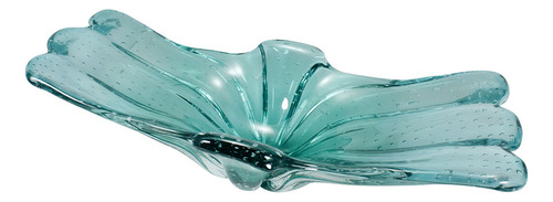 Fruteira De Mesa Labone Centro De Mesa Cagliari G Cristal Murano X 1u - Esmeralda