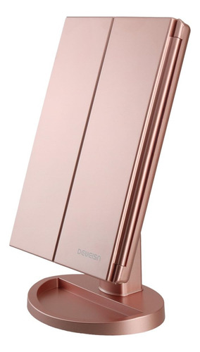 Deweisn Espejo De Tocador Iluminado Triple Con Montaje En To
