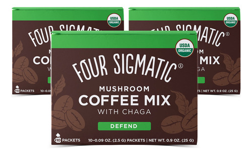 Four Sigmatic Mezcla De Caf De Hongos Cordyceps Y Chaga (paq