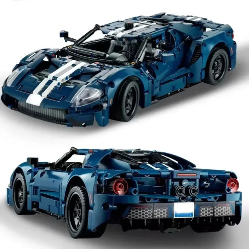 Blocos De Montar Lego Technic Ford Gt Azul 1466 Peças 1466 Fordf Gt