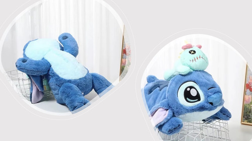 Peluche Stich Lilo& Stitch Angela Scrump Acostado 70cm
