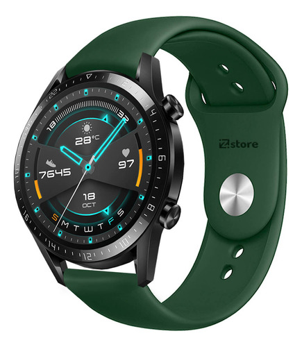 Correa Compatible Con Huawei Gt2 46mm Verde Militar