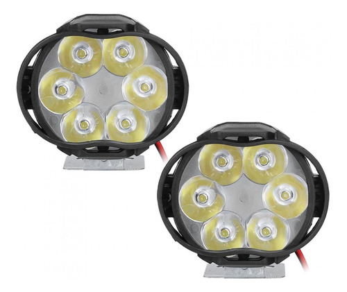 2 Faros Antiniebla Led Universales Para Motocicleta