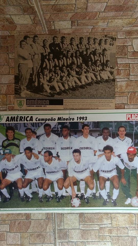 Poster América Mineiro Lote C/2 1971 E 1993 Placar 