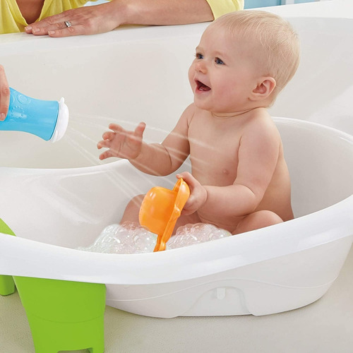 Imagen 3 de 6 de Bañera Tina Fisher Price 4 En 1 Multicolor Con Malla