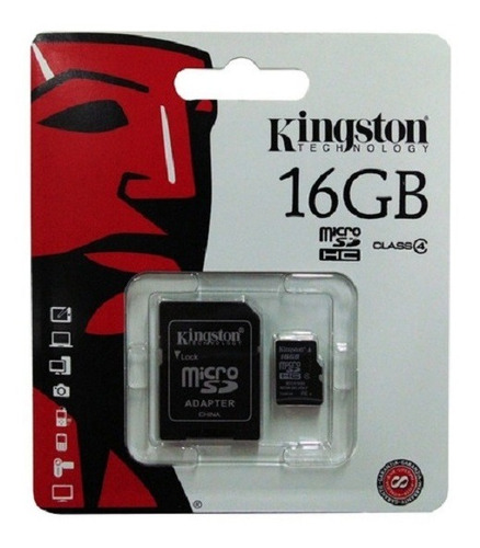 Memoria Kingston Micro Sdhc 16gb Clase 4 (b)